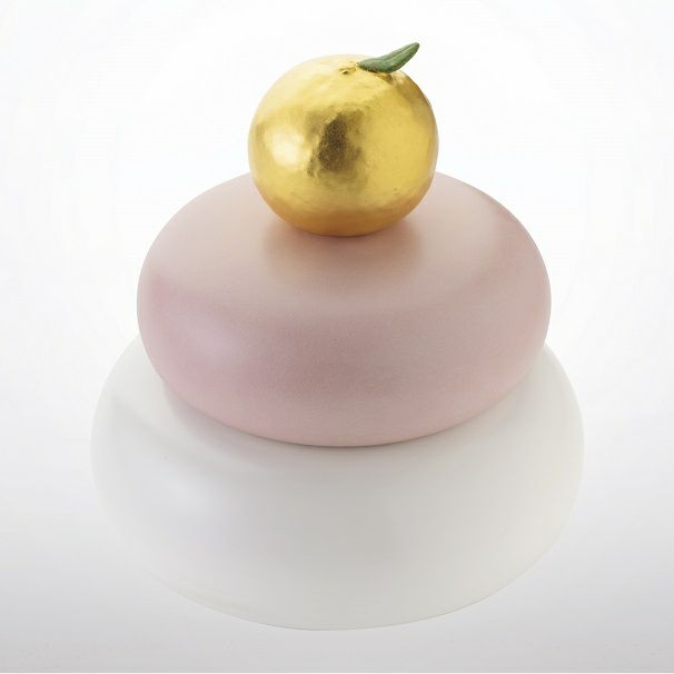 九谷焼鏡餅「金の橙」 | 箔座オンラインショップ